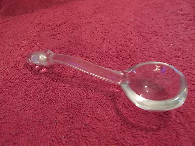 Imperial Glass Candlewick Clear 3 Bead Mayonnaise Ladle Condiment Spoon Vintage  • $9.99