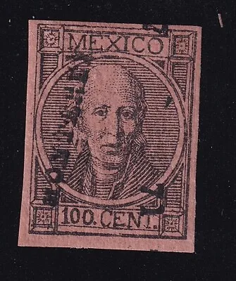 Ucl82 Mexico 1868 Monterrey  Thick Imperforate 7-71  Sc#64 Mc#53 MH • $170