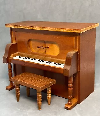 Vintage Wooden 1:12 Piano Music Box Works Dollhouse Miniature Furniture Chadwick • $38.88