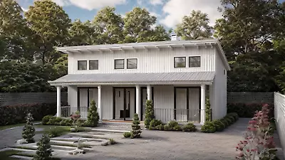 Modern Tiny House Plan 3 Bedroom 1 Bathroom With CAD File • $30