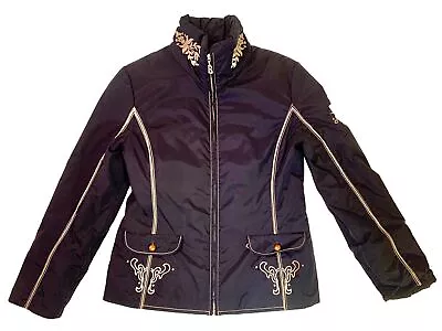 Bogner Vintage Women’s Snowboard/Ski Jacket Sz8 Lots Of Embroidery Dark Navy • $119.87