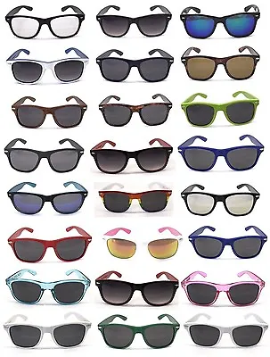 UV400 Plastic Sunglasses Retro Stylish Wayfare Design 80's Geek Y1152 • £3.99