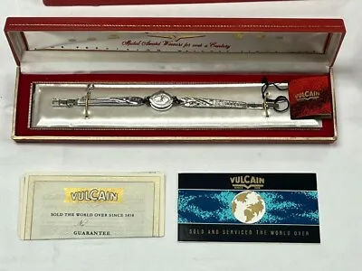 Vintage Vulcain 17 Jewel  Tilda  Women Watch Never Worn W/Original Box & Tags • $199.99