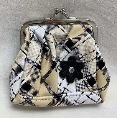 Retired Miche Robin Plaid Coin Purse NOS NIB • $9