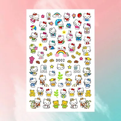 🌈 Hello Kitty - Self Adhesive Nail Stickers (Rainbow) 🌈 • $4.99