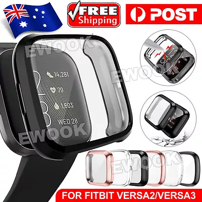 For Fitbit Versa 3 2 Sense 2 Case TPU Soft Shockproof Cover Screen Protector • $4.45