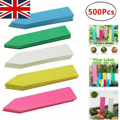 £9.62 • Buy 100-500x Plastic Plant Labels Garden Markers Gardening Name Tags Herbs Pots UK