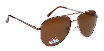 Mens Aviator Sunglasses Polarized Wider Frame Spring Loaded Black Brown Green • $29.99