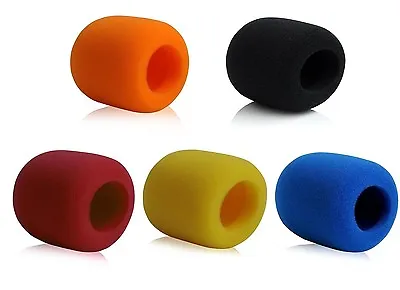 5 Pack Foam Mic Cover Handheld Microphone Windscreen For Shure Sm58 (5 Colors) • $6.99