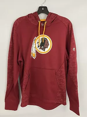 NWT Men's Washington REDSKINS Majestic Therma Base HOODIE Pullover Sweatshirt • $79.99