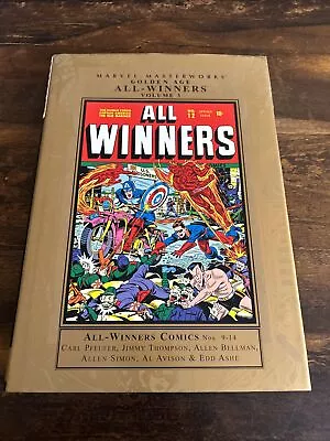 Marvel Masterworks: Golden Age All-Winners Comics #3 Stan Lee HC Nos 9-14 Minty • $49.99