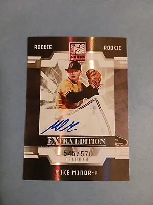 2009 Donruss Elite Extra Edition /570 Mike Minor #59 Auto Atlanta Braves  • $9.99