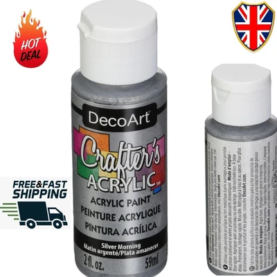 £3.94 • Buy Deco Art Acrylic Paint, Silver Morning, 59 Ml (Pack Of 1)