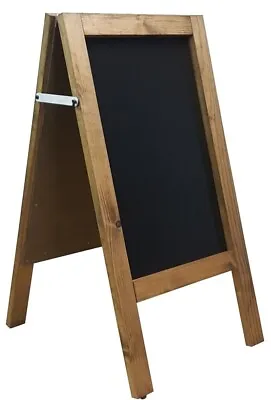 WOODEN PAVEMENT SIGN A-BOARD CHALKBOARD /CAFE/SHOP/PUB LIQUID CHALK DO 5KGs • £32.99