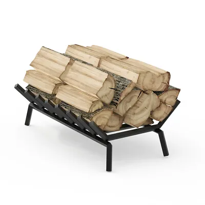 £53.97 • Buy Fireplace Log Grate Strong Iron Gauge Firewood Holder Log Coal Open Fire Burner