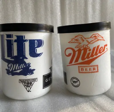 2 Vintage Miller / Lite MGD Beer Styrofoam Can Coozi Koozie Cooler • $16