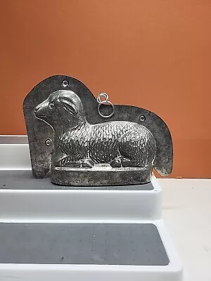 Vintage Antique Chocolate Mold  Sheep Ewe Lamb Metal Sweet Treat Easter Wool • $79.99