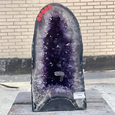 38.25LB Large Natural Amethyst Geode Cathedral Crystal Cluster Specimen Healing • $127.50