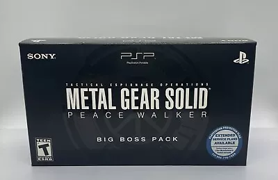 Sony PSP 3000 Metal Gear Solid Peace Walker Big Boss Edition SEALED • $1100