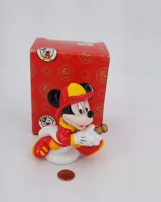 Mickey Mouse Fireman Ceramic Figure Disney Enesco Mickey & Co. Toontown 206156 • $14.99