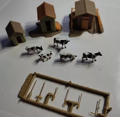 N Scale Preiser Faller Cows Farm Tools Trackside Shanties • $4