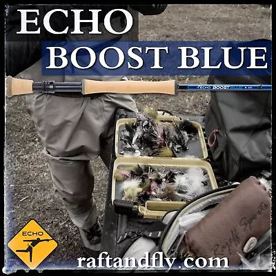 Echo Boost Blue 8wt 9'0  Saltwater Fly Rod | Lifetime Warranty - FREE SHIPPING • $299.99