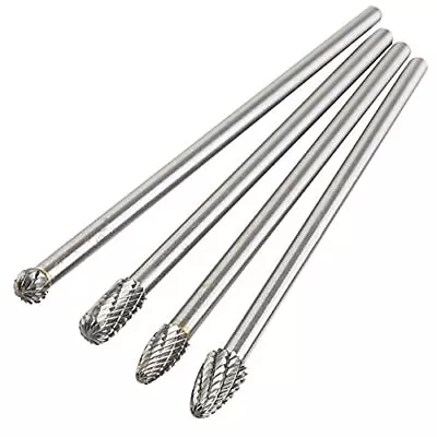 AYSUM 6-Inch Long Carbide Rotary Burr Set 6 Mm (0.25 Inch) Shank Long Reach   • $19.24