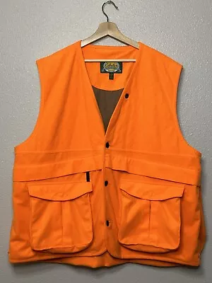 Cabela's Outdoor Gear Poly Fleece Blaze Orange Lined Vest Hunting/Workwear - 3XL • $29.99