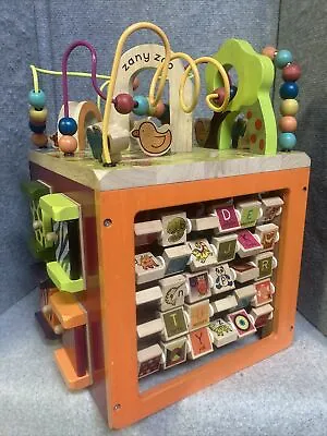B. Toys Wooden Activity Cube - Zany Zoo • $53.44