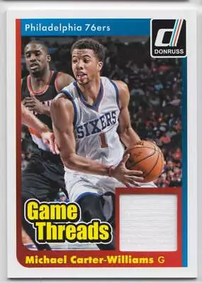 2014-15 Panini Donruss Game Threads Jersey #39 Michael Carter-Williams 76ers • $4.95