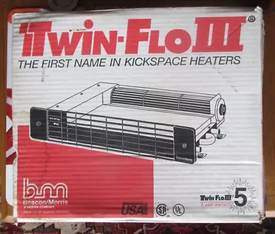 Beacon Morris K42 Kickspace Heater Twin-Flo III 1480-5240 BTU • $189