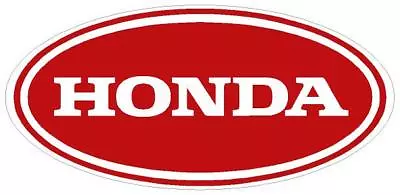 #216 (1) 6  Honda Vintage Repro Retro Decal Sticker Fully Laminated Gloss Red • $4.39