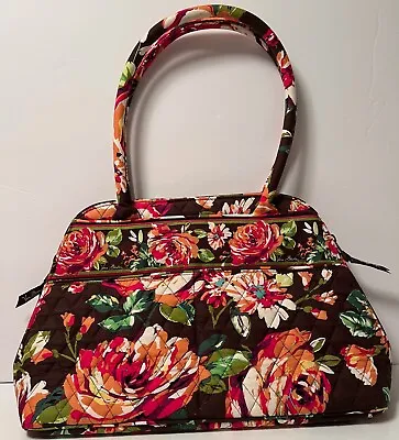 Vera Bradley ENGLISH ROSE Satchel Tote Handbag Excellent • $25