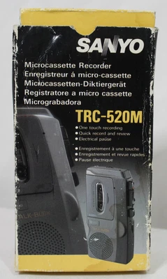 £29.99 • Buy Sanyo TRC-520M Talk Book MicroCassette Voice Recorder Dictaphone With 2 Tapes