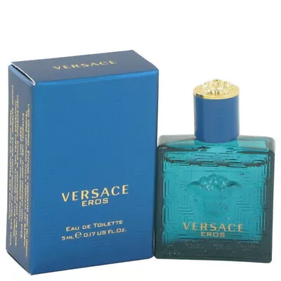 VERSACE EROS Eau De Toilette Miniature Perfume For Men 5ml New In Box • $27.95