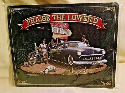 Mercury Tin Sign Praise The Lower'd Larry Grossman 2015 Chopper Fresno Sands. • $19.99