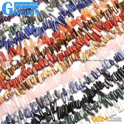 Natural Stones Irregular Spike Stick Beads For Jewelry Making Free Shipping 15  • $6.54