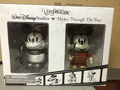 Mickey Through The Years Plane Crazy And The Band Concert 3  Vinylmation Set 2 • $24.99