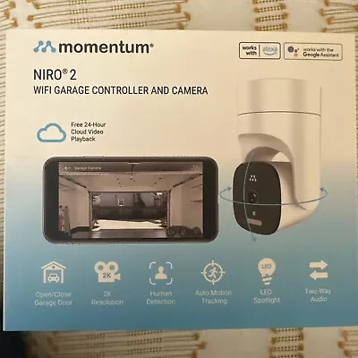 Momentum Niro 2 Smart WiFi Garage Controller & Camera • $85