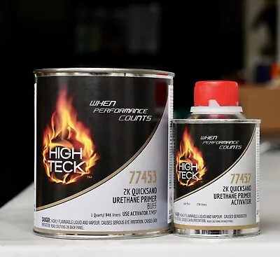 High Teck 77453 2K Quicksand Urethane Primer BUFF/TAN QUART Kit W/Hardener! • $49.94