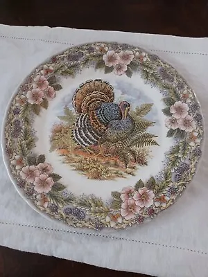 QUEEN’S  Thanksgiving TURKEY Dinner Plate. Myott Factory. 10 . #75 Churchill  • $14.99