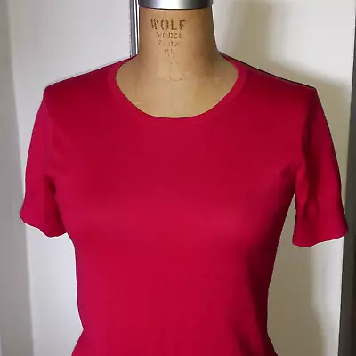 Agnes B. Paris Silk/cotton Red Pink Top T-shirt Size 1 (us S) • $58