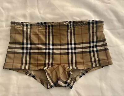 Burberry Swim Trunks Bottoms Medium Signature Designer Plaid M • $65