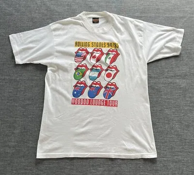 Vintage Rolling Stones Voodoo Lounge  T-Shirt Australian Tour 1994 1995 Size XL • $99.95