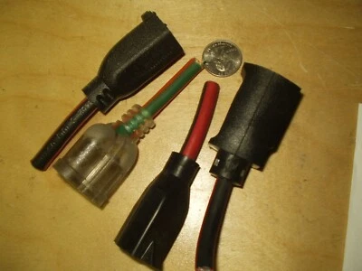 $10.99 • Buy 4pc FEMALE REPLACEMENT EXTENSION CORD ELECTRIC WIRE REPAIR PLUG ENDS  1  Lighted