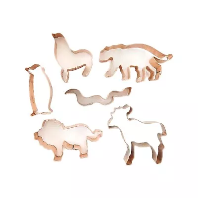 Martha By Mail Noah's Ark Animal Copper Cookie Cutter Lot Of 6 INCOMPLETE  • $59.95