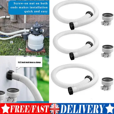 Intex Accessory Hose 38mm Swimming Pool Pipe X 1.5m For Pump/Filter/Heater UK • £9.99