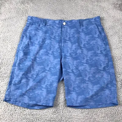 Peter Millar Shorts Mens 36 Blue Shackleford Camo Performance Hybrid Active • $30.88