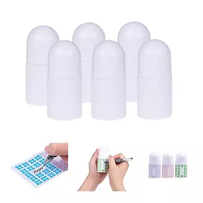 Refillable Roll-On Deodorant Bottles (6-Pack) - Empty - Leak-Proof - 1 Oz (30 • $15.39