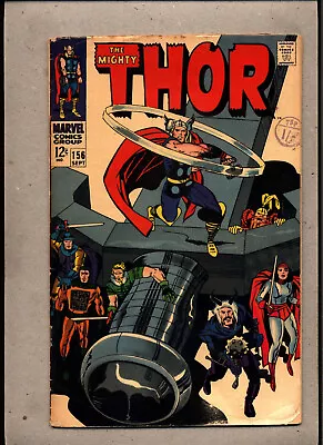 Mighty Thor #156_september 1968_very Good Minus_jack Kirby_bronze Age Marvel! • $1.22